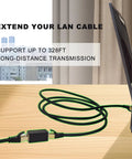 3 Pack Ethernet Coupler Set With Premium Gold Plated RJ45 Connectors, Female To Female Extenders For Cat7 Cat6 Cat5 And Cat5e Cables, Plug And Play No Tools Needed, Extends Network Up To 328 Feet With Stable High Speed Link, black cable on desk