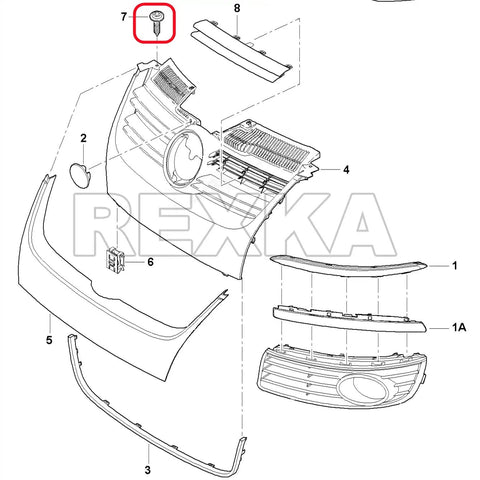 Diagram showing 30 Piece T25 Self Tapping Torx Screws For Fender Liner Splash Shield And Bumper Cover installation.