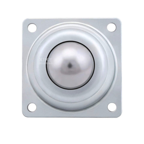 Six Pack 1-1/2 Inch Roller Ball Transfer Bearings With Swivel Caster Rollers, Beefed Up Hard Chrome Steel Balls, 360 Degree Rotation, Heavy Duty For Conveyors, Roller Stands, Transfer Equipment And Transmission Systems front view