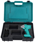 Electric Impact Wrench 1/2 Inch Drive Brushless Motor Delivering High Torque Up To 330Nm For Auto Repair Construction Home Diy Projects Includes Lithium Battery in storage case.