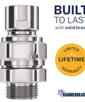 Solid Metal Shower Head Swivel Ball Adapter Chrome Heavy Duty Adjustable Pivot Ball For Easy Angle Control Universal Half Inch Connector
