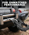 Three Eighths Inch Winch Hook Heavy Duty Forged Steel With Safety Latch Beefy 20 Ton for ATV winch cable on rocky terrain