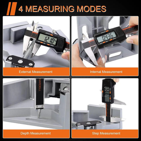 Digital Caliper 6 Inch With Large LCD Screen Auto Off Inch Millimeter Conversion Stainless Steel Vernier Caliper in 4 modes