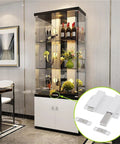Heavy Duty Push To Open Cabinet Latch Black Beefy Stainless Steel Catch For Hidden Doors in use on display cabinet
