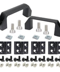 4 Sets 2020 90mm T Slot Door Handles And 20 Series Pivot Hinges For Aluminum Profiles Extrusion Hardware Kit With Nuts