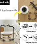 Tea Cup Holder For Countertop And Display Stand Foldable Metal Rack For Saucers And Espresso Cups Cool Home Bar Decor Organizer Rustproof Iron Coffee Cup Rack With Smooth Welded Finish