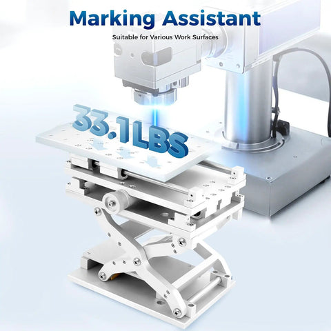 3 Axis Moving Workbench With 3D Positioning Table Aluminum Alloy Engraving Machine Portable 8.26 By 5.90 Inch Lifting Marking Platform