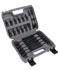 Dope 24 Piece Impact Socket Set With Star Bits T10 To T60 For Heavy Duty Car Repairs And Machine Work Plus Crv Steel Deep Sockets In Blow Mold Case open case
