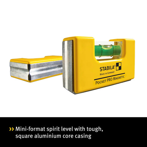 Slick Compact Magnetic Spirit Level Featuring Hardcore Rare Earth Magnet and Nifty Belt Clip, Precision Aluminum Vial Gauge Perfect for Tight Spaces and Drywall Work, Top Build Quality