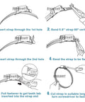 Steelsoft 10-pack hose clamp fasteners; all-304 stainless steel worm-drive clamps with installation diagram.