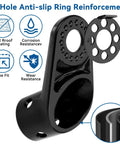 Heavy Duty Bike Trailer Hitch Coupler with 8-hole anti-slip ring, universal fit, corrosion-resistant steel design.