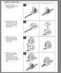 Assembly instructions for Showscape Collection LED MR16 Landscape Accent Lights Wall Wash Spotlight with illustrations.