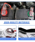 Heavy Top Post Battery Terminal Connector Adapter Rock Solid Galvanized Steel For Smoother Starts And Reliable Power Transfer with insulated covers.