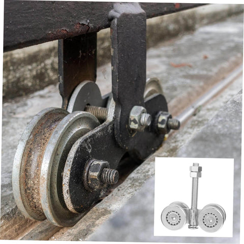 Beefy, Heavy Duty Sliding Door Hanging Wheel Track Roller Replacement For Industrial Doors, Durable Steel Track Roller