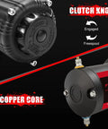 Heavy Duty 12V 4500Lbs ATV UTV Winch with clutch knob and copper core details, 1.9 HP motor visible