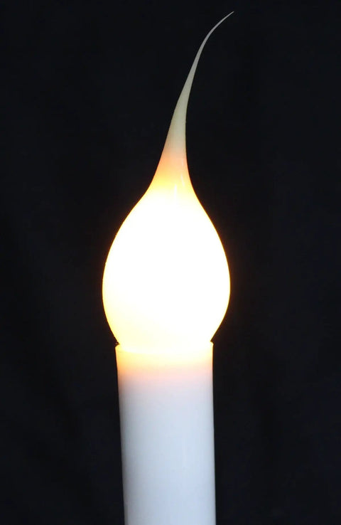 Country Style Incandescent Silicone Dipped Candle Light Bulbs With Pearlized Finish, 5 Watt Soft Warm Glow, dark background