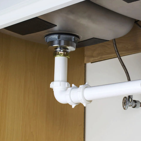 Straight Extension Trap Adapter For 1-1/2 In Or 1-1/4 Inlets And Outlets White Polypropylene Slip Joint Connection plumbing installation