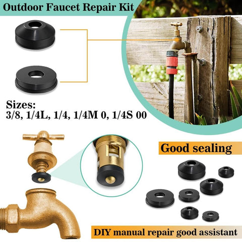 All In One Faucet Washer Kit With O Rings And Plumbing Gaskets, 1075 Piece Universal Rubber Washers Set for faucet hose spigot repair