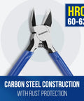 Two Pack 6 Inch Precision Flush Cutters With Spring Loaded Diagonal Side Cutting Pliers For Crafts Jewelry Making Electronics 3D Printing And Floral Projects Clean Sharp Cuts Every Time with carbon steel construction and rust protection
