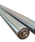 Heavy Duty Conveyor Rollers Galvanized Steel Gravity Roller 36 Inch Between Frame 1.5 Inch Diameter For Assembly Lines And Distribution Centers In Workshops Two Pack Shop Floor Ready For Fast Material Handling In Warehouses Shops Garages.
