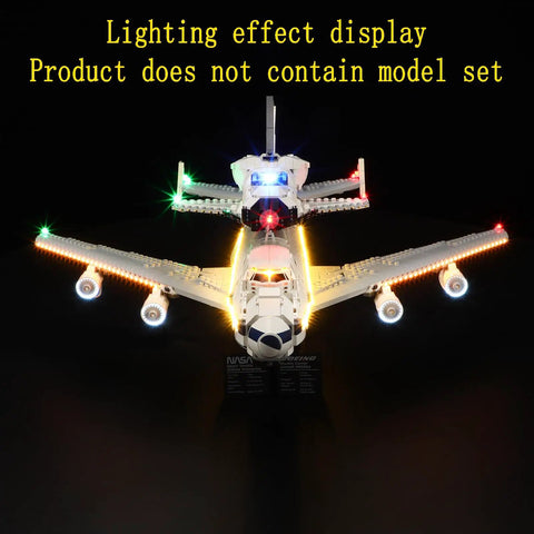 LED Light Kit For LEGO Shuttle Carrier Aircraft 10360 Building Blocks Model Lighting Set Lighting Only Model Not Included Battery Pack