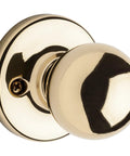 Polo Dummy Door Knob For Closets And French Double Doors Polished Brass Non Turning Interior Push Pull Handle Single Sided on rose
