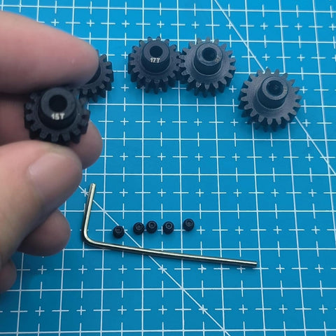 32P 3mm RC Pinion Gear Set 15T 16T 17T 18T 19T For 1/10 Traxxas Slash Rustler Stampede 4X4 VXL TRX-4 TRX-6 ST Rally Mini Maxx XRT Upgrade Parts Hardened Steel Durable