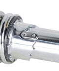 Close-up view of Chrome Motorcycle Rear Shock Absorber 320mm Replacement For XL883 1200 72 48 RD350 G1 GS125 150cc Heavy Duty Steel