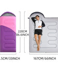 Lightweight Sleeping Bag For Kids And Adults, Ideal For Backpacking And Scouts, Compact Yet Roomy 33 By 86.6 Inches, open view