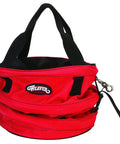 Rope Bag Go-To for Climbing and Arborist Work, Heavy-Duty 1200 Denier Polyester Tote with Spiral Wire in red