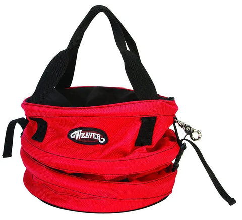 Rope Bag Go-To for Climbing and Arborist Work, Heavy-Duty 1200 Denier Polyester Tote with Spiral Wire in red
