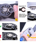 Steps to attach Carbide Oscillating Tool Blades 3 Pack For Heavy Duty Metal Cutting And Hard Materials Like Nails Bolts Screws Tough As Nails Durability Multi Fit Compatibility And Superior Wear Resistance