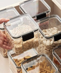 Straight Up Solid Game Changer For Your Kitchen Pantry Clear Airtight Glass Coffee Jar With Matching Spoon And Stand Sealed Food Container For Spices Or Grains holding oats storage jar.