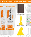 Drywall Repair Kit 2 Pack With Scrapers And Protective Gloves Odorless No Mess Quick Patch For Holes And Cracks In Home Walls
