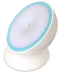 Motion Activated Battery LED Light With Magnetic Base, 360 Degree Rotating Night Lamp For Closets, Bathrooms, Hallways And Cabinets
