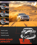 Front Wheel Bearing And Hub Assembly With ABS For 4WD Ford Ranger 2000 2001 2002 And Mazda B3000 2001 2002 B4000 2000 2002 5 Lug Compatible Direct Fit Replacement With High Load Capacity Roller Bearing For Smooth Operation And Long Life