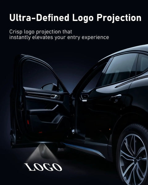Mercedes Car Door Lights Logo Projector Puddle Lights No Fade 4K HD Welcome Lamps Pack Compatible With A Class B Class C Class