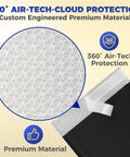 Close-up of 110 Count Self Sealing Bubble Mailers 6x10 Inch Waterproof Padded Envelopes with 6x9 Inch Usable Space