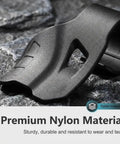 Close-up of Universal Motorcycle Cruise Control Throttle Assist Grip With Palm Rest Support, made from durable nylon material.