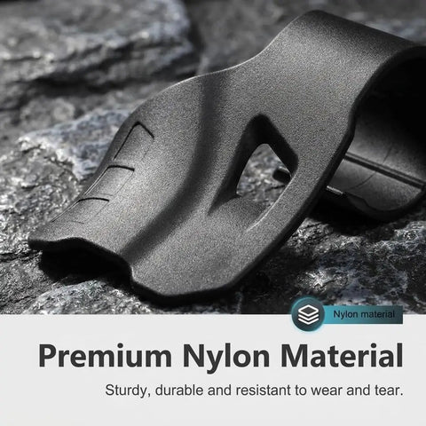 Close-up of Universal Motorcycle Cruise Control Throttle Assist Grip With Palm Rest Support, made from durable nylon material.