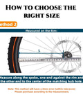 Diagram showing spoke measurement method for Bike Spokes 12G 2.5mm Steel Set In Silver For Electric Bicycles E Bike And Tricycles.