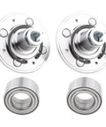 Pair Front Wheel Hub Bearing Assemblies For Honda Civic 1992 Through 2000 EX GX LX Si Replaces 510030 SPK981 WB510030