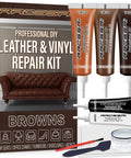 Leather Repair Kit for Furniture and Car Seats Easy to Use Restores Leather Pleather and Bonded Materials on Sofas, Jackets, Purses.
