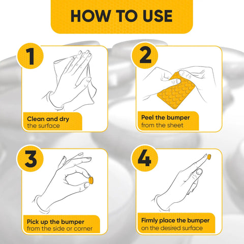 Step-by-step instructions for using 64 Clear Self Adhesive Rubber Cabinet Bumpers Silence Kitchen Drawer Slams With Zero Drama While Shielding Counters From Hella Scratches And Door Bangs Today.