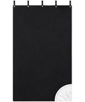 Heavy Duty Memory Foam Sound Dampening Blanket With Steel Grommets For Wall Hanging, 72x40 inch black panel.