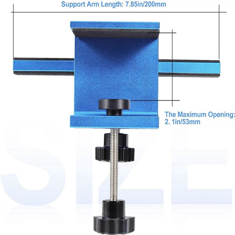 Efficient Door Panel Installation Kit For Cabinets And Woodworking Projects, blue aluminum mount detailed dimensions