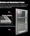 Reinforced Aluminium Frame for Hella Sleek Concealed Tile Wall Access Panel With Magnetic Push Button For A Totally Flush Finish On Drywall.