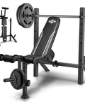 900 Lb Weight Bench Set With Squat Rack For Home Gym Turn Your Routine Into Beast Mode With Adjustable Flat Incline Decline Bench Press