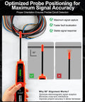 Optimized probe positioning demonstration for Gearhead Approved Circuit Tracer And Short Open Finder With Synced Led Bars.