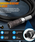 LINXINO AST603 brake bleeder kit hose assembly with corrosion-resistant fittings and metal connector